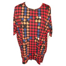 LuLaRoe RETIRED Irma Women&#39;s XS Black Red Orange Arrows mid-length sleev... - £13.97 GBP