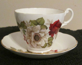 Royal Ascot Bone China Roses Tea Cup and Saucer - $16.63