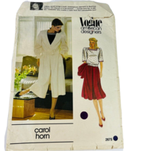 Vintage Vogue American Design Carol Horn Jacket Skirt Blouse Sewing Patt... - £15.71 GBP
