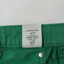 Gap 1969 RN#54023 Women's Green Cotton Blend Legging Jean Size 32/14R (35×27) image 5