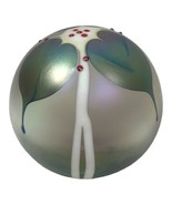 Stuart Abelman Iridescent Art Glass Pulled Feather Paperweight 1992 Favrile - $2,359.94 MXN