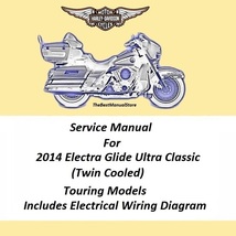 2014 Harley Davidson Ultra Classic Twin Cooled Touring Model Service Manual  - £20.42 GBP