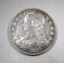 1831 Silver Capped Bust Half Dollar O-101, R-4 AU Details Coin AM554 - £244.53 GBP
