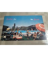 POOL GREETINGS FROM THE SANDS LAS VEGAS NEVADA POSTCARD SWIMSUIT COPA ROOM - £5.32 GBP