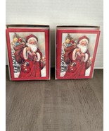 UNUSED Vintage Note Cards Marian Heath CHRISTMAS Santa w/Presents 2 Sets... - €8,57 EUR