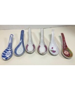 Chinese Ladle Soup Soups Porcelain All Made In China Mixed Lot Of 6 - £17.33 GBP