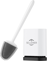 Sellemer Toilet Brush and Holder Set - Flexible Toilet Bowl Brush Head with Sili - £13.29 GBP