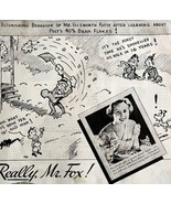 Post Bran Flakes Cereal Ellsworth 1934 Advertisement Full Page Comic DWU1 - €25,64 EUR