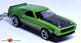 Rare Key Chain 1971/1972/1973 Green Ford Mustang Mach 1 Ram Air New Ltd Edition - $38.98