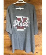 U Mass Gray Short Sleeve T-Shirt  Mens 4-XLarge Fruit of the Loom - $240.67 MXN