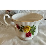 Vintage Royal Albert Bone China Tea Cup Rose Bud Design In and Out Montrose - $11.88