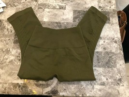 Lululemon In The Flow Crop Leggings Size 2 Dark Olive Green 17” Inseam - £14.80 GBP