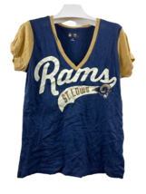 NFL Team Apparel Mujer St. Louis Carneros Camiseta Manga Corta Amarillo/... - $14.84
