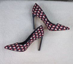 Nine West High Heel Shoes Women Sz 7M Hearts Stiletto Club Classy Dress Career - £14.93 GBP