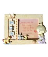 1999 Precious Moments Picture Photo Frame 3.5X3.5 Jesus Loves Me This I ... - $10.95