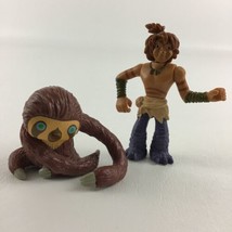 DreamWorks The Croods Guy &amp; Belt Collectible Figures Lot Sloth Caveman 2012 Toy - £31.61 GBP