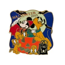 Disney Japan Pin Mickey Pluto Puppies Pumpkin Halloween 2003 LE 1000 - £39.27 GBP