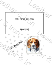 Beagle Personalized / Custom Photo Vinyl Checkbook Cover - £9.23 GBP+