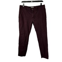 Goodfellow Hennepin Skinny Chino Pants Men&#39;s 33x30 Deep Burgundy - $194.38 MXN
