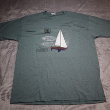 San Francisco Blue Short Sleeve Graphic T Shirt Adult Mens XXL SF 90S Vintage  - £23.20 GBP