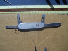 Victorinox Cadet 84mm Swiss Army knife in silvery alox - £21.15 GBP