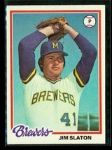 Vintage 1978 TOPPS Baseball Trading Card #474 JIM SLATON Milwaukee Brewers - £7.70 GBP