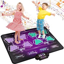 Kids Dance Mat Toys,2-Player Dance Pad Gifts for Girls Boys Toddlers 3-8 + Year - £23.19 GBP