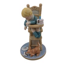 Treasured Memories Figurine Babys First Birthday Enesco Porcelain 608866 1991 - £17.36 GBP