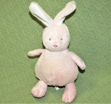 10" Baby Ganz Wuzzies Pink Rabbit B EAN Bum Plush Stuffed Animal Soft Toy Sewn Eye - $24.57