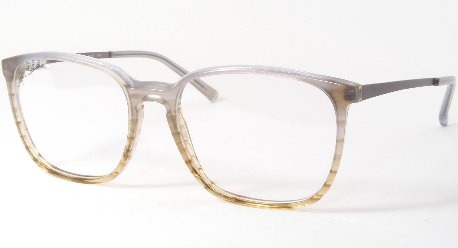 HENRI COOMBES HC 340 1761 Transparent Grey /Light Brown EYEGLASSES 54-17... - $79.20