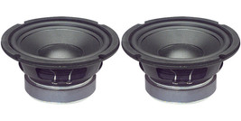 New (2) 6.5" Woofer Speakers.Audio.6-1/2".8 Ohm.Six Half Inch Bass Monitor Pair - £118.77 GBP