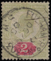 ZAYIX 1902 Great Britain 130 used 2p yellow green &amp; carmine Edward VII 031922S19 - £4.74 GBP