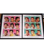 ELVIS PRESLEY STAMPS VINTAGE COLUMBIAN ANTIGUA VINTAGE 1992 - $48.01 CAD