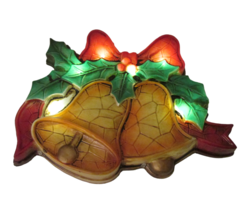 Brite Star Silhouette Antique Bells Christmas Light Battery Operated Wal... - $18.80