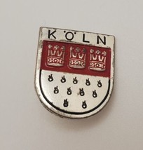 COLOGNE Köln Germany Shield Crest Lapel Hat Pin Tie Tack Pinback Souvenir - £15.32 GBP