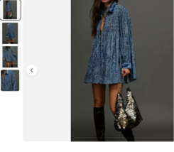 free people Lucille Corduroy Mini Dresssize large -$168 - $143.52