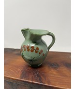 Vintage MCM Fratelli Fanciullacci FF Italy Green Floral Creamer Pitcher ... - $43.99