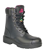 Moxie Trades Anne Black MT50165 Women&#39;s 8 inch Waterproof Steel Toe Boot... - $67.70 CAD