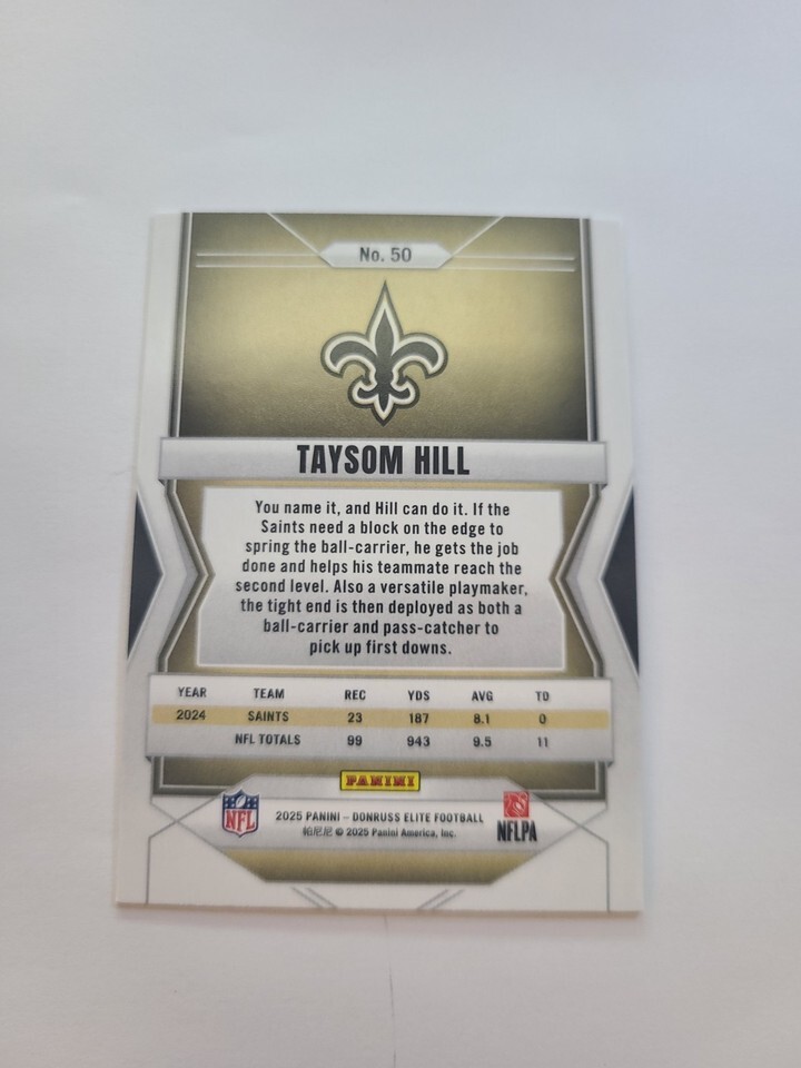 Taysom Hill 2025 Donruss Elite #50 Item image 2