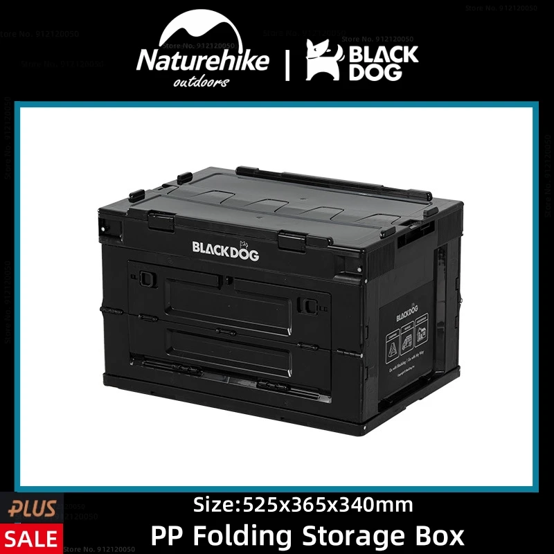 Naturehike-BLACKDOG 50L Large Capacity PP Folding Storage Box Outdoor Portable - £49.25 GBP+