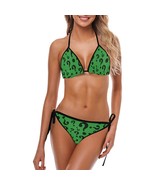 Women&#39;s Green Riddle Riddler Questions Sexy Bikini Swimsuit Swimwear - $33.95 CAD