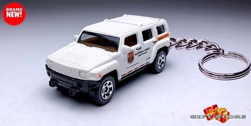 RARE KEYCHAIN WHITE HUMMER H3 NEW CUSTOM Ltd EDITION GREAT GIFT or DIORAMA - $28.98