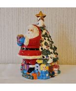 Christopher Radko Candle Holder Santa Claus Ceramic Christmas Tree Retic... - $86.08 CAD