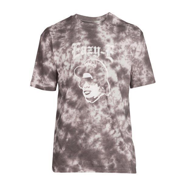 Primary image for Eazy E Men's Tie Dye  Graphic Tee Charcoal Sky Size S(34/36)