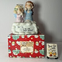 Enesco 1983 Dear God Kids Double Figurine - How Do You Like Our Angel Ou... - $13.99