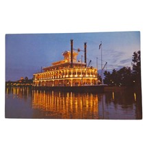 Postcard Walt Disney World Village Empress Lilly Riverboat Steamship Chrome - £5.61 GBP