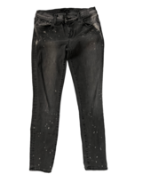 J. BRAND Womens Jeans Gray Bleach Splatter Skinny Crop Size 26 - £13.02 GBP