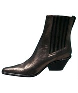 Donald Pliner Western Couture Metallic Pig Leather Boot Shoe New Goring ... - £199.21 GBP