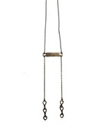 Ciani Sterling Silver Vermeil Bar Dangle Heart Necklace 16” Length + 3” ... - $800.42 MXN