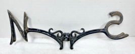 Vintage Black Metal Cast Weathervane Directional Part North South Only 1... - $32.18